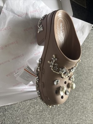 Simone Rocha X Crocs Siren Latte M12 New In Box Ukm9/w12. Eur 43