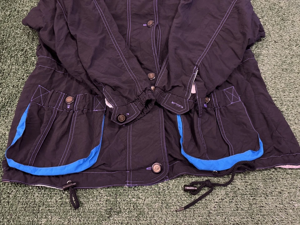 Vintage French Navy Windbeaker Set (Black,purple, pink) Women's L - Image 3 of 4