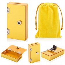 1 Pack Acrylic Money Bank Box for Gambler, Winners Portable Safe Casino Money Po