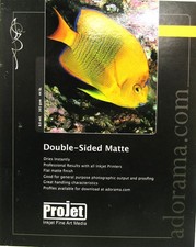 Projet Inkjet Fine Art Media Double Sided Matte Paper 8.5" X 11" 11 Sheets.