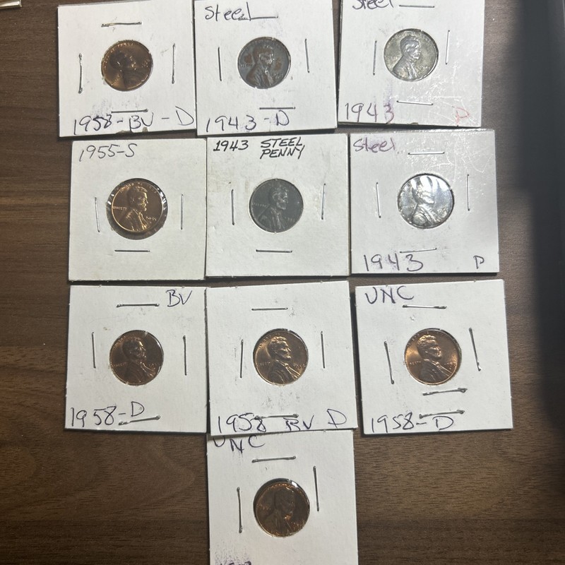 1919-1958 Lincoln Wheat Cent 100+ Coin Lot Vintage From Estate Collection Flips