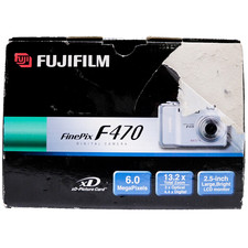 Fujifilm FinePix F470 Digital Camera 6.0MP 13.2x Zoom 2.5" LCD Screen (Open Box)