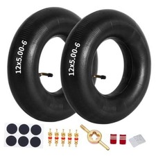12x5.00-6 Inner Tube with Bent Valve Stem - Compatible for Electric ATV, Dirt