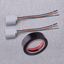 2pcs H13 9008 Headlight Wire Harness with Tape Fit For Ford F150 2004 to 2019