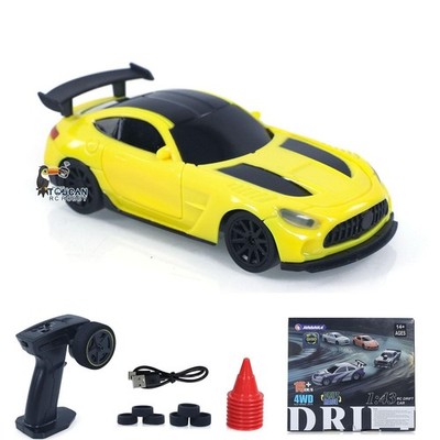 US Stock 1:43 RC Drift Car 4310G 4x4 Vehicle Model Finished LED Light Gyroscope 