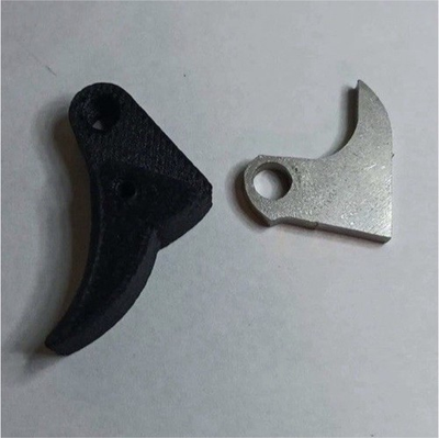 #ad GLOCK curved Trigger Parts Set 2x Metal Trigger Sear Parts Black Silver $80.00
