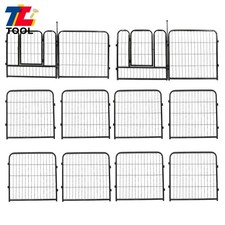 Dog Playpen 24 Inch 12 Panels Heavy Duty Metal Pet Exercise Pen Indoor Outdoor