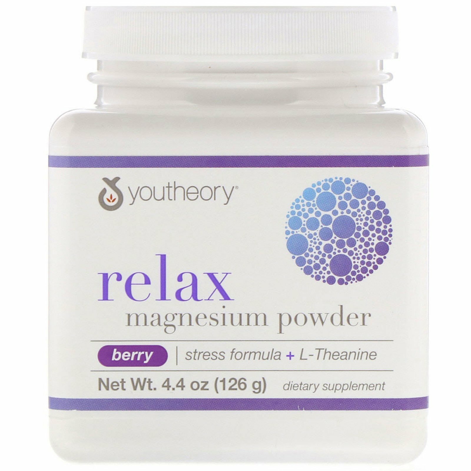 iHerb UK - Youtheory , Relax, Magnesium Powder, Berry, 4.4 Oz (126 G) - Image 2