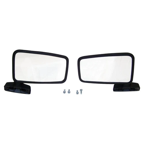 Mirror Set for Jeep 87-93 YJ w/ Full Hard Doors & 87-90 XJ, MJ w/o Remote Mirror