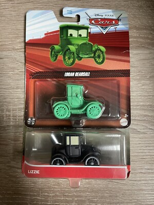 Disney Pixar Cars LIZZIE-2021 MetalCOLLECTION & Green Logan
