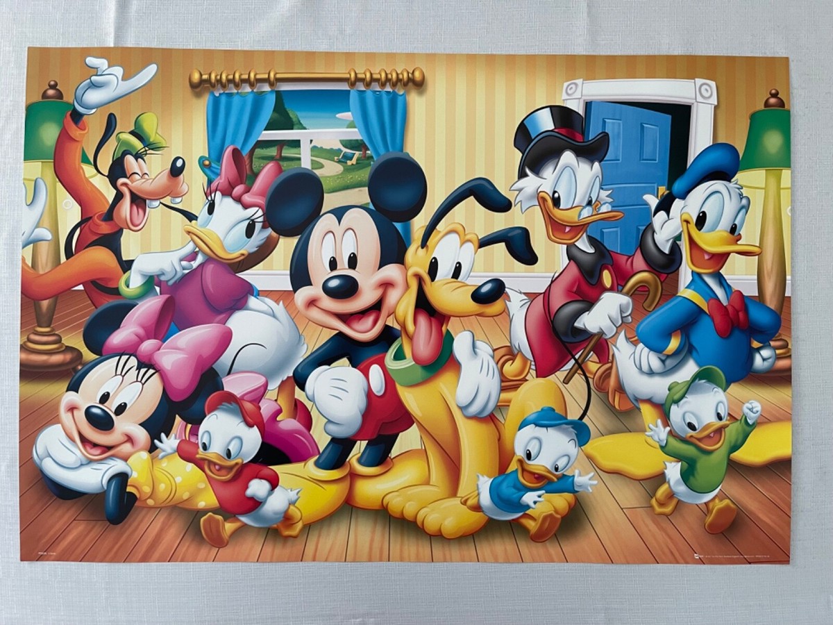 MICKEY MOUSE,DONALD,MINNIE,GOOFY,DISNEY, RARE 2000's POSTER | eBay
