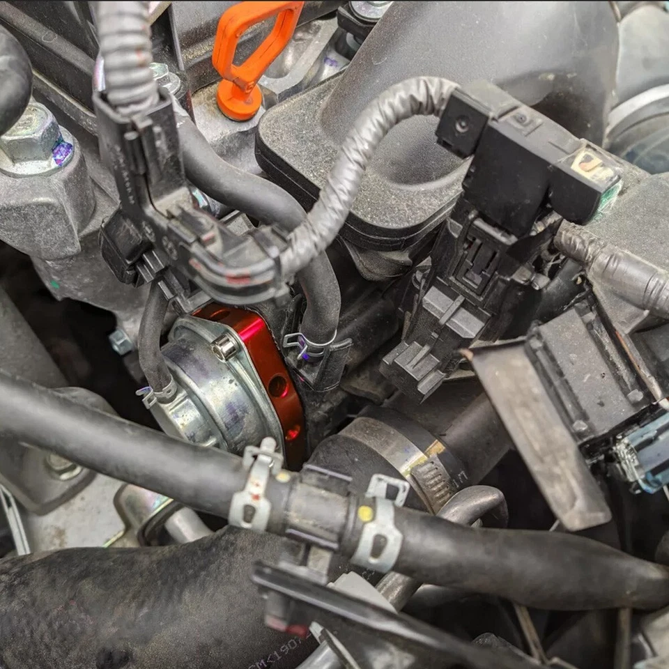 Turbo Blow Off Valve Plate Spacer For 2015-21 Honda Civic 1.5T Coupe BOV Billet Foto 2 de 4