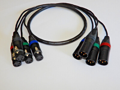 ESH AUDIO - 4 Channel XLR loom - Mogami 2931 - Neutrik