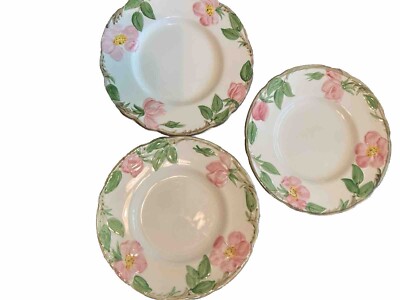 Franciscan Desert Rose Bread Plates(3) Two Different Back Stamps One Unmarked