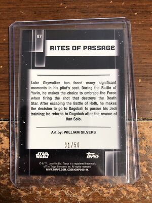 Topps Star Wars Galaxy Chrome Mojo Refractor /50 Rites Of Passage
