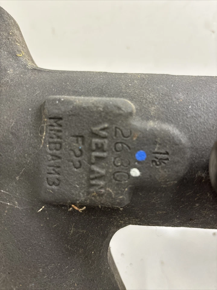 Válvula de globo de soldadura de zócalo de acero manual Velan 1-1/2 pulgadas 2680 Foto 2 de 4