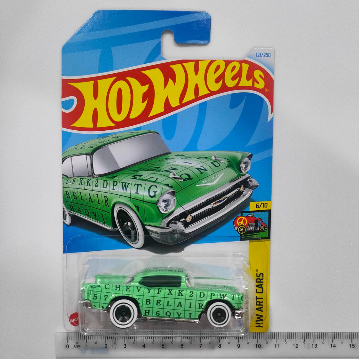 Hot Wheels 57 Chevy Series HW Art Cars Mint Green Mainline 2024 | eBay