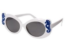 Gymboree Greek Isle White Seahorse Sunglasses 0-2T, 2T-3T-4T or 4yrs NWT UPIC