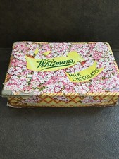 VINTAGE 1948 WHITMAN'S MILK CHOCOLATE EMPTY BOX FLORAL DESIGN