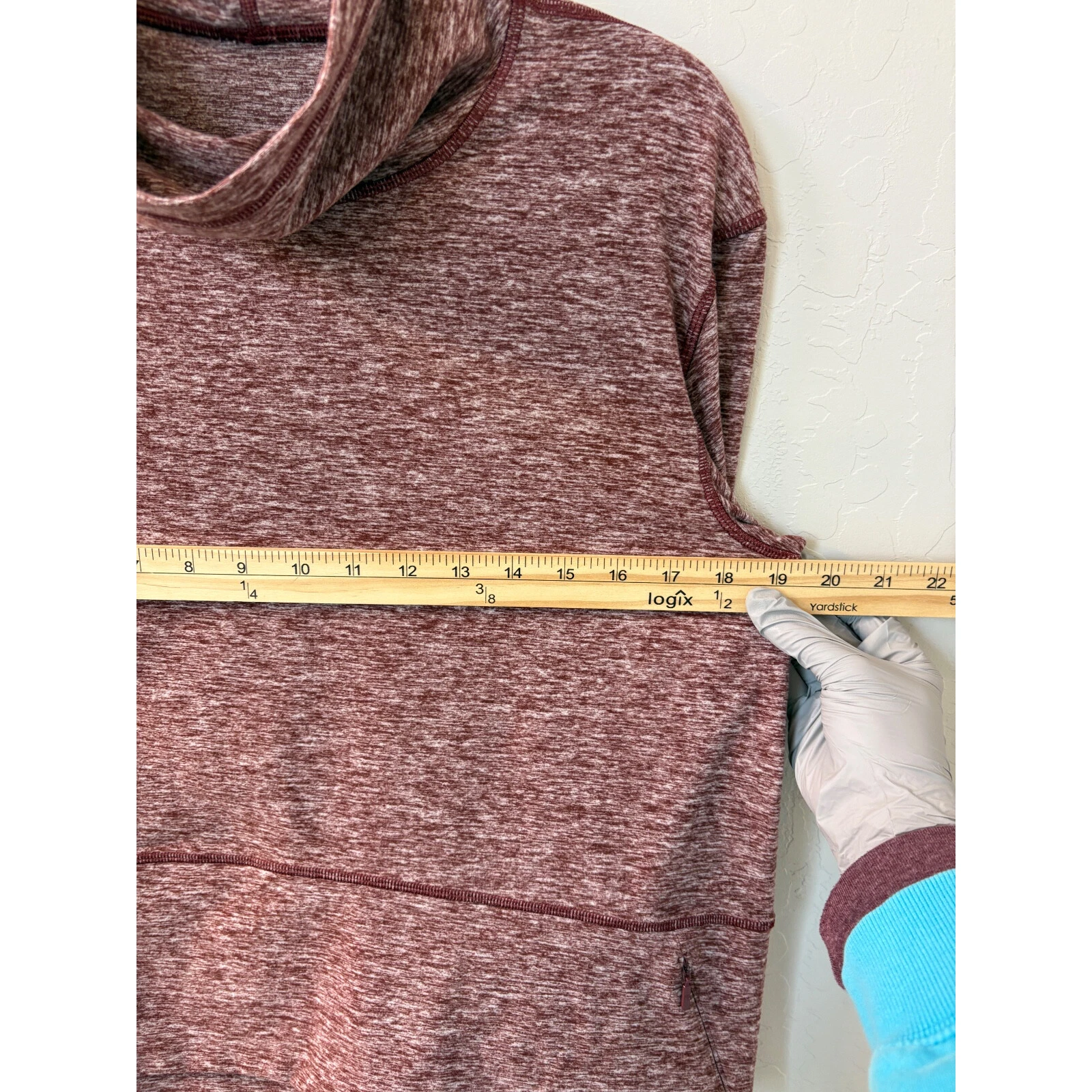 lululemon ready to rulu fleece cropped heathered savannah hoodie