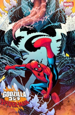 Godzilla Vs Spider-Man #1 Bradshaw Venomized Godzilla Cover Variant 4/30 Marvel