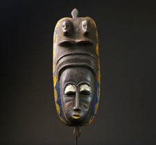 Maschera facciale tribale africana legno antica maschera africana legno masch...