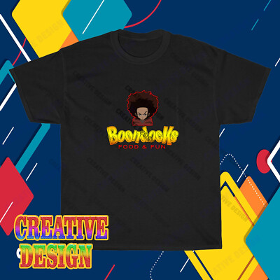 New The Boondocks Sitcom TV Show Cartoon Logo T-Shirt Funny Size S to 5XL