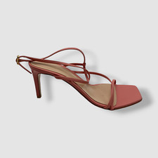 Gianvito Rossi Womens Pink Barely There Stile...