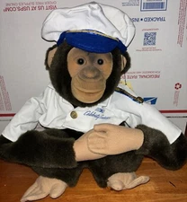Hosung Celebrity Cruises Monkey Hand Puppet Brown Plush Chimp Toy Full Body 1995