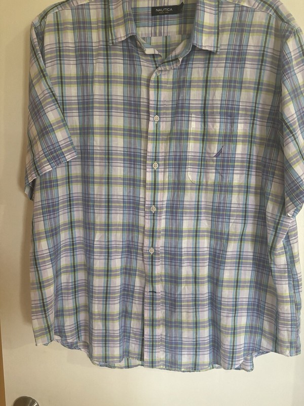 Nautica Plaid Shirt XXL     #492