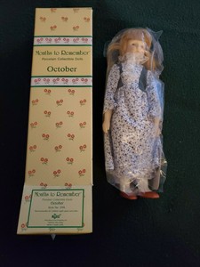 months to remember porcelain collectible dolls