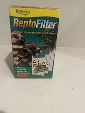 3-PACK MEDIUM TetraFauna ReptoFilter Disposable Aquarium Filter Cartridges