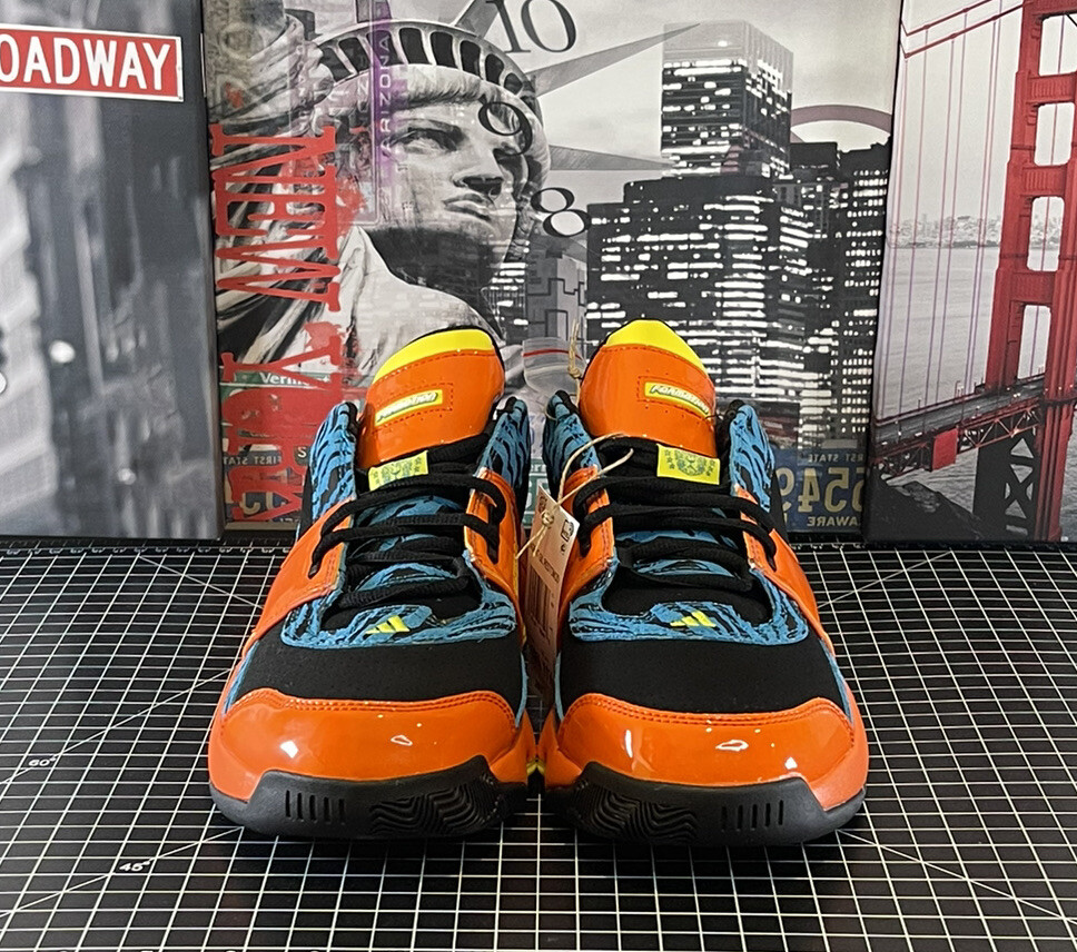NEW Adidas Agent Gil Restomod SLAM Magazine Team Orange Tiger Mens 12 GY6481 Adidas Agent Gil Restomod SLAM Magazine Team Orange Black  main image 2