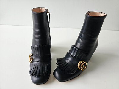 GUCCI ブラック フリンジ ブーツ 楽天市場】フリンジ（ブランドグッチ）（ブーツ｜レディース靴）：靴の通販