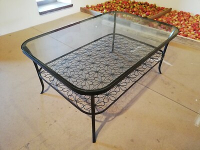 Klingsbo Tavolo Ferro Battuto E Vetro Ikea Tavolino In Vetro E