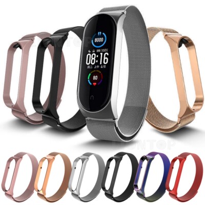 Milanese Stainless Strap For Xiaomi Mi Band 7 6 5 4 3 Wristband Band Bracelet