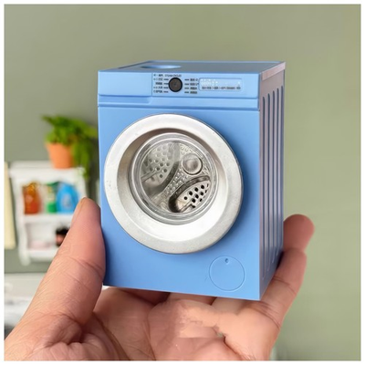 #ad Mini Washing Machine Model Real Rotating Drum Design 1:12 Dollhouse Miniat... $21.43