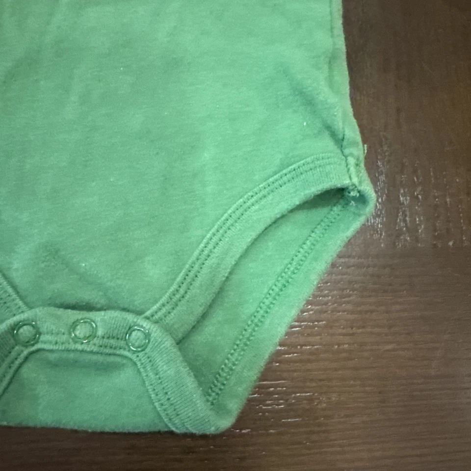 JOHN DEERE 3-6 Meses Bebé Bebé Body Verde Una Pieza Country Farmer Foto 2 de 4