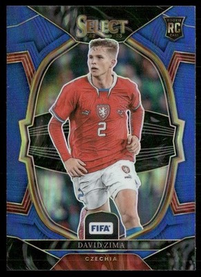 David Zima 2022 Panini Select FIFA Blue Czech Republic #8