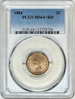 1884 INDIAN HEAD CENT PCGS MS64+RD