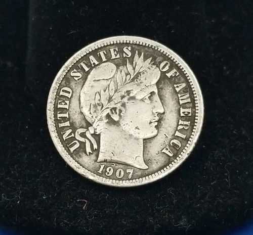 1907-P Barber Dime #20476