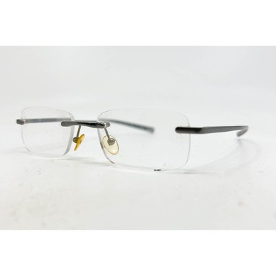 Magnivision Alumineyes 10 Rimless Rectangular Reading Glasses Gunmetal Gray