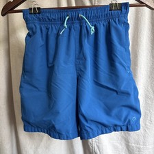 Gap Fit Youth Swim Shorts L 10 Blue w/Mesh Lining 3 Pockets