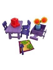 Vintage Disney Winnie the Pooh Playset Table Wagon Chairs Flower Replacement