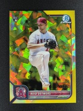 Reid Detmers 2022 Bowman Chrome Sapphire Yellow Refractor 14/50 RC ROOKIE #6