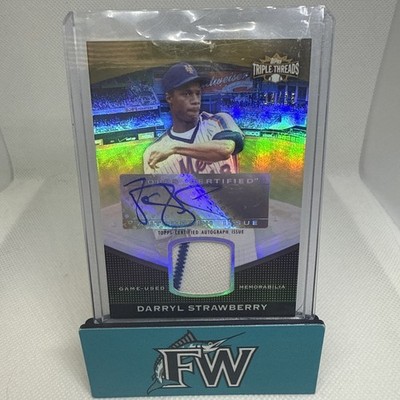 2021 Topps Triple Threads Darryl Strawberry #TTUAR-51 Auto Patch /25 Mets READ