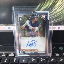 Topps 2024 Bowman Chrome Luis Baez Rookie Autograph #CPA-LB Astros 1st Bowman