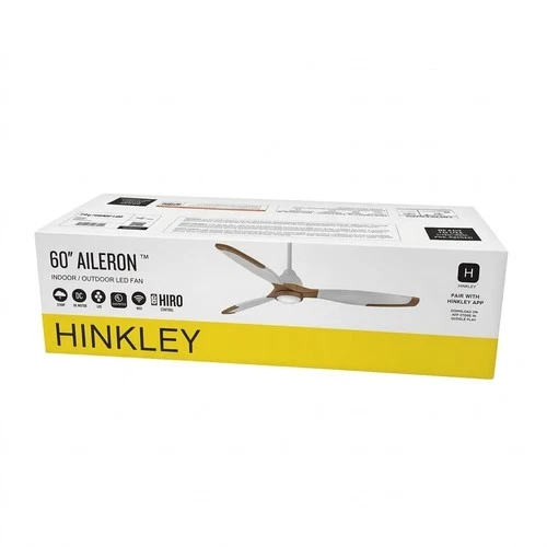 Hinkley Lighting Aileron 60" 3-Blade Indoor LED Ceiling Fan Matte Black - Picture 1 of 11