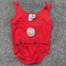 VTG Kids M USS Garfield One Piece Swimsuit 1978 Cartoon 1970s Ero Leisure Red