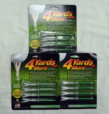4 Yards More Golf Tees 4 - Green - 3 Packs of 4 - 11926 